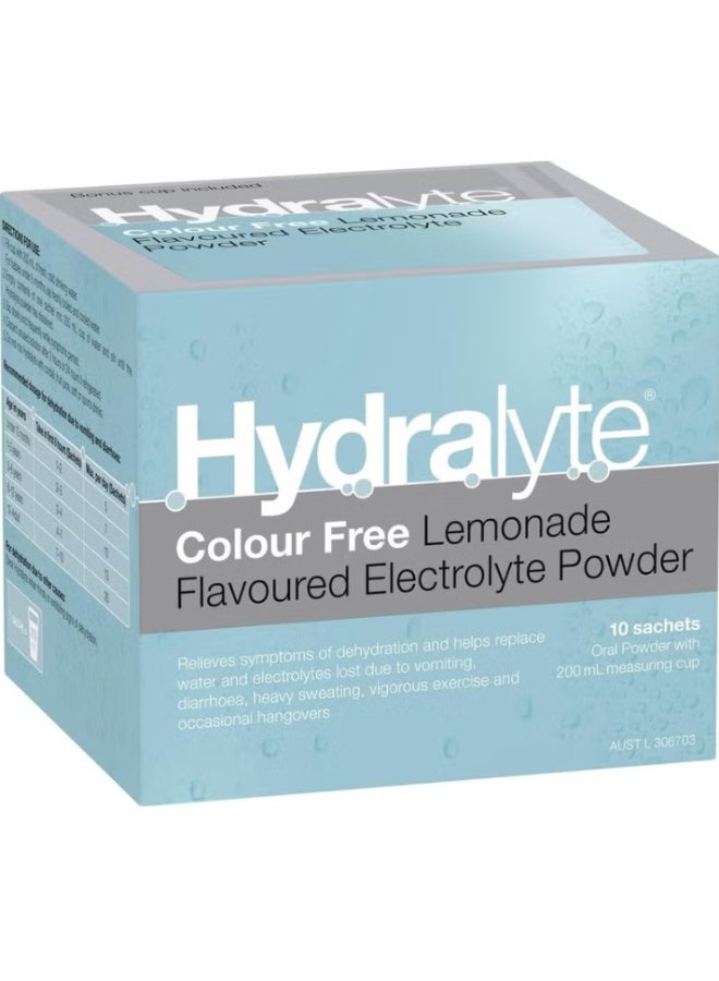Hydralyte Sachets Lemonade 10 Sachets - Image 1