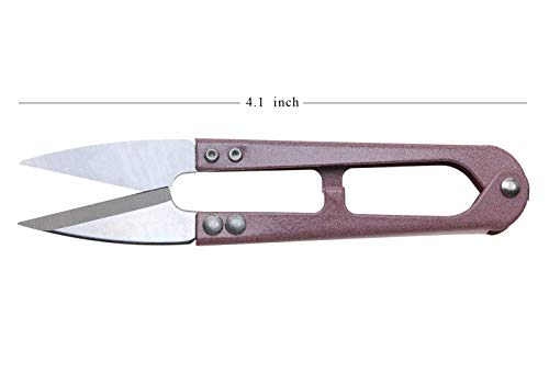 QQA DEEINN 4.1inch Sewing Scissors(pack of 3) Yarn Thread Cutter Small Snips Trimming Nipper - Great for Stitch, Mini DIY Supplies (Multicolored-3) - Image 5