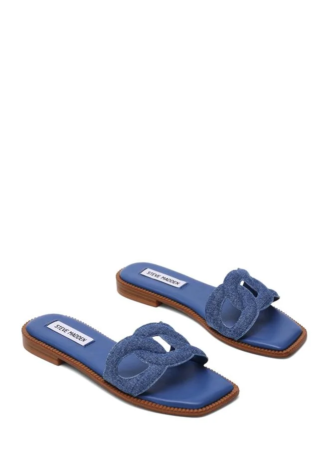 Steve Madden Stash Blue Women's Flat-Evening Sandals