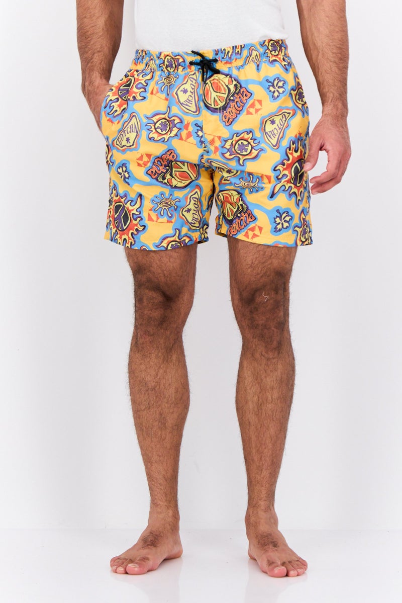 Gotcha شورتات سباحة للرجال بطبعة شاملة، متعدد الألوان - Image 1