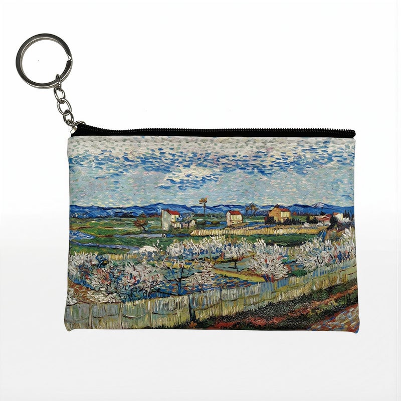 Multi Function Van Gogh Coin Pouch Wide Compatibility Store Coins Cards Earbuds Lipstick Keys - Image 1