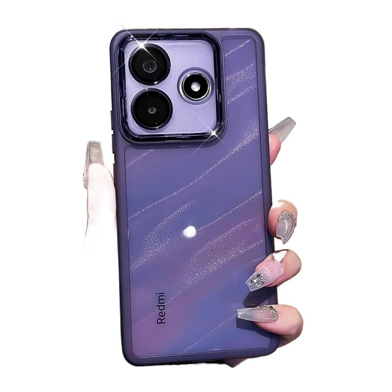 LS غطاء واقي، أسود سيليكون، مقاومة السقوط, حماية عدسة، مقاوم للصدمات لـ Redmi Note 14 من السيليكون باللون الأسود باللون الأحمر - Image 5