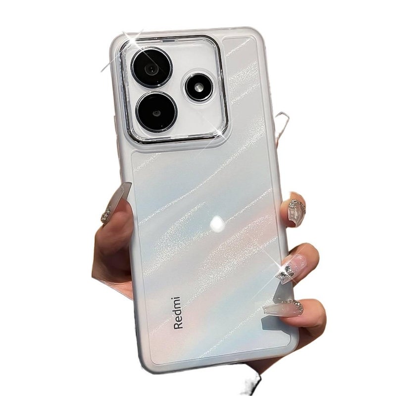 LS غطاء واقي، أسود سيليكون، مقاومة السقوط, حماية عدسة، مقاوم للصدمات لـ Redmi Note 14 من السيليكون باللون الأسود باللون الأحمر - Image 4
