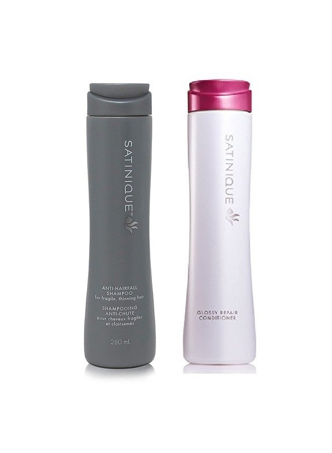 Amway Satinique Anti-Hairfall Shampoo & Conditioner (2 * 9.4 Oz.) - Image 1