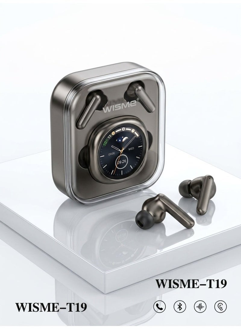 WISME Smart Airpods with Touch Screen - T19 - Image 5