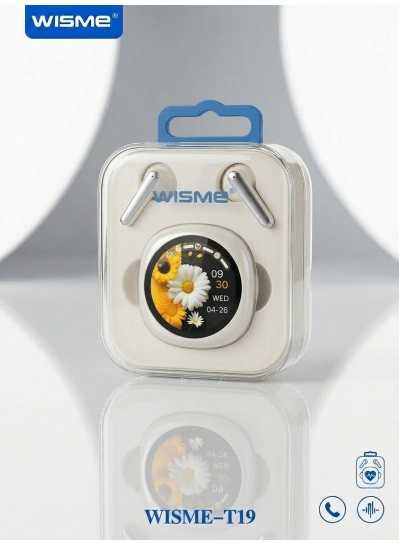 WISME Smart Airpods with Touch Screen - T19 - Image 1