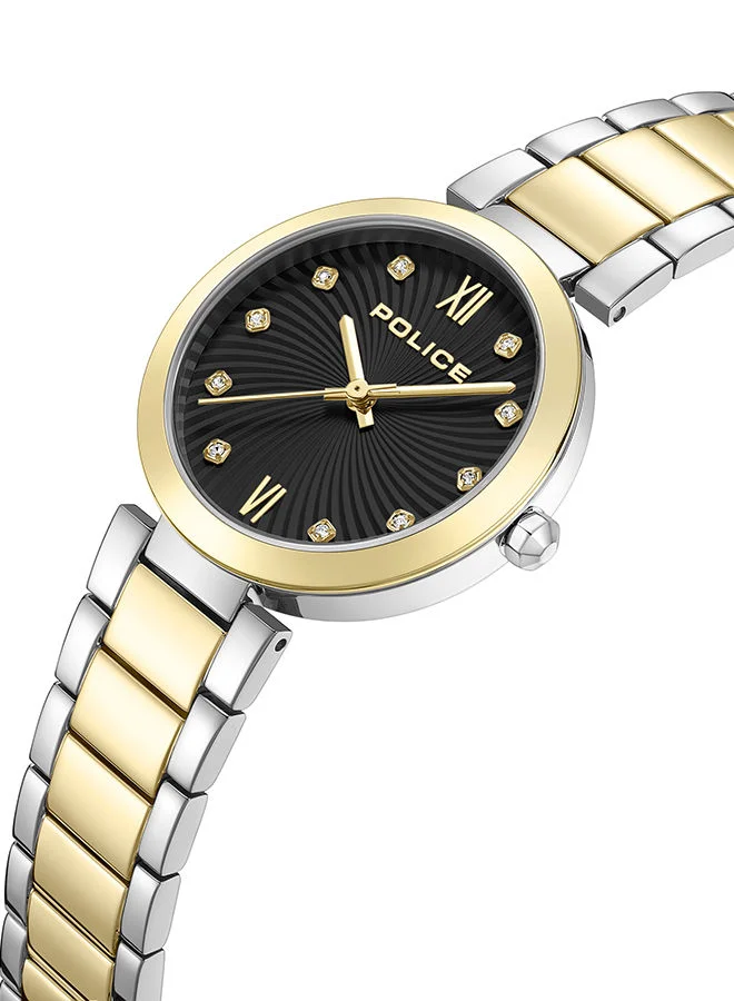POLICE Womens Otara Stainless Steel Analog Wrist Watch PEWLG2229241 34mm Two Tone