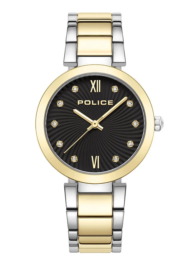 POLICE Womens Otara Stainless Steel Analog Wrist Watch PEWLG2229241 34mm Two Tone