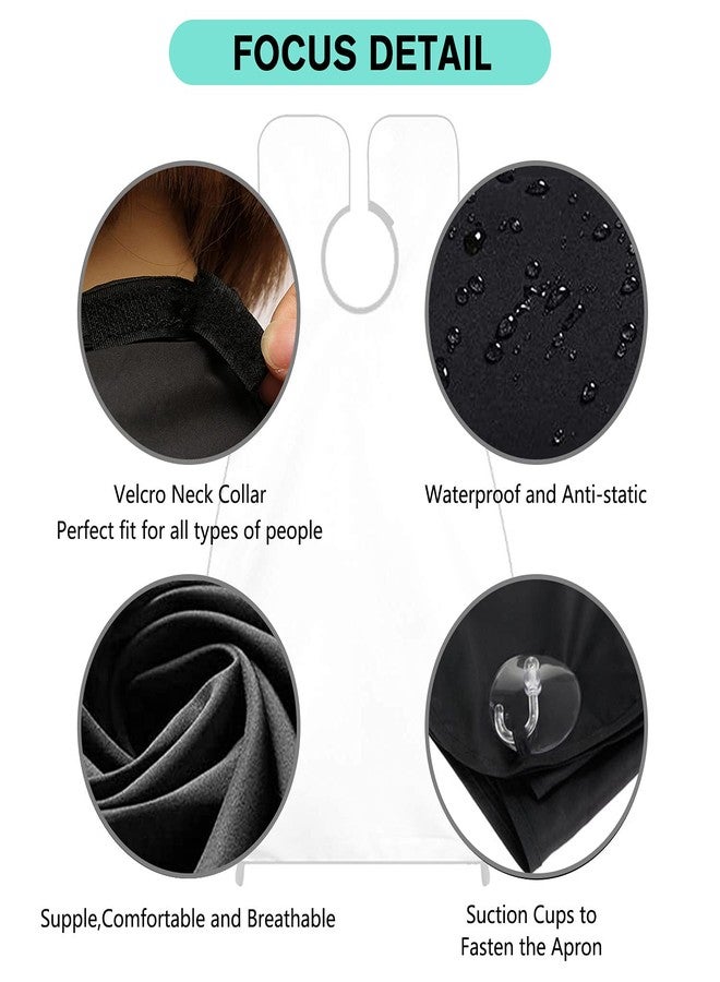 Leaflai Beard Bib Beard Apron, Beard Catcher for Men Shaving and Trimming, Non-Stick Beard Cape Grooming Cloth, with 3 Suction Cups, Best Gifts for Father's Day - Image 3