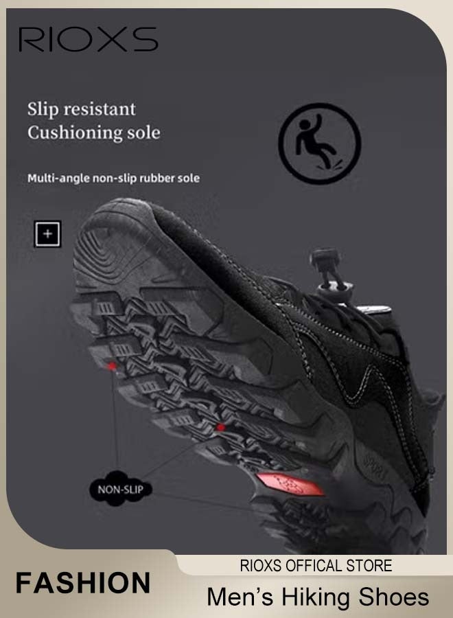 RIOXS Fashion Sneakers For Men, Cushioning Mens Sneaker Tennis Shoes, Sport Shoes For Workout Walking Jogging, Mens Athlesiure Shoes  - Image 4