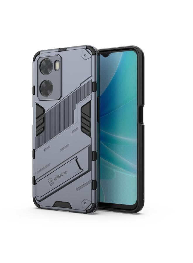 S-TOP Case For OPPO A57 4G Global Punk Armor 2 in 1 PC + TPU Shockproof Phone Case with Invisible Holder - Image 1