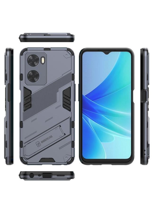 S-TOP Case For OPPO A57 4G Global Punk Armor 2 in 1 PC + TPU Shockproof Phone Case with Invisible Holder - Image 2