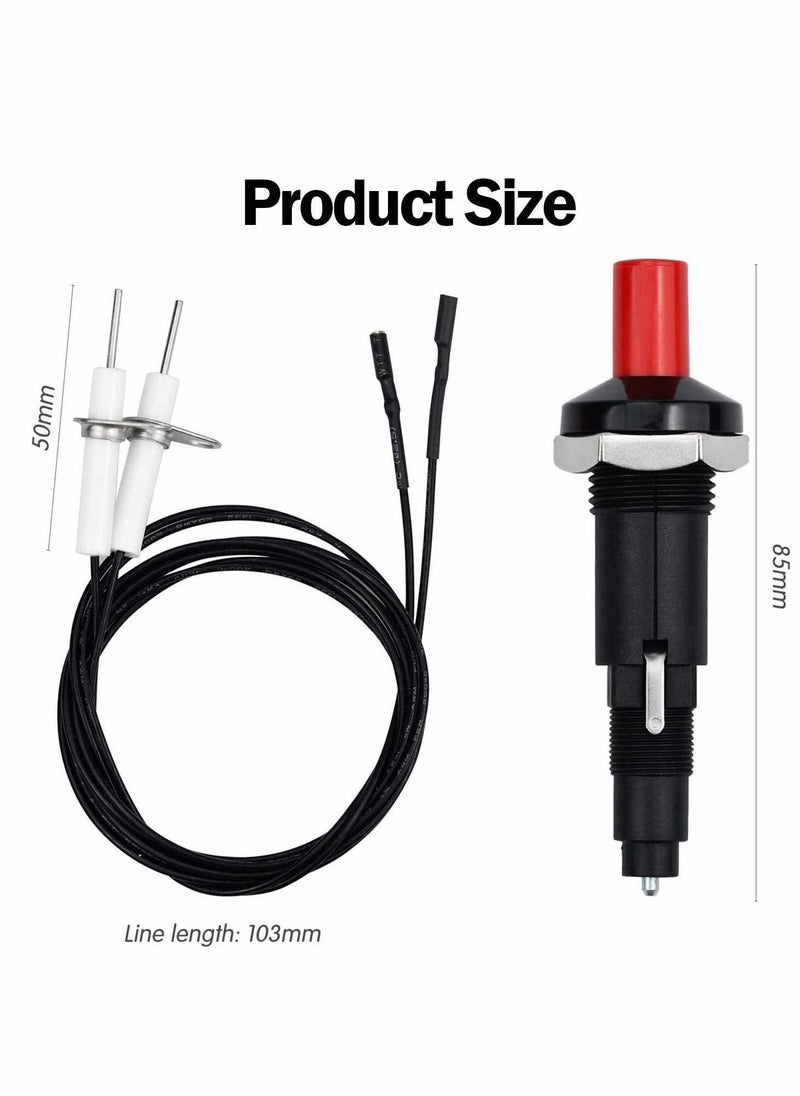 Y&D - Piezoelectric Igniter, 30cm Long Propane Push Button Piezo Igniter Kit - Image 1