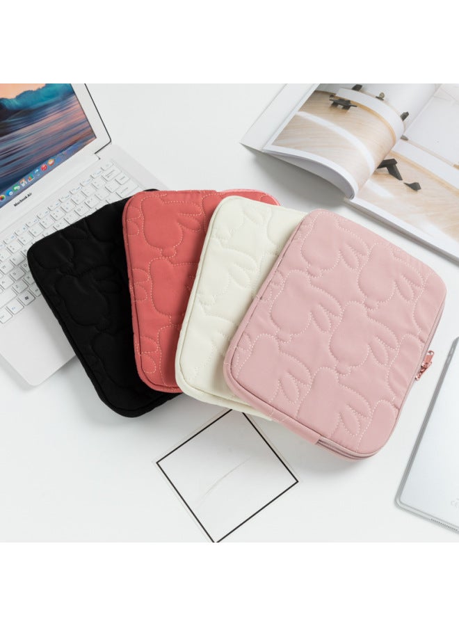Ipad Bag 11-inch 13-inch Portable Lightweight Tablet Bag Simple Rabbit Laptop Protective Case Computer Bag Liner Bag-Color:Rose Color-Size:13-inch - Image 2