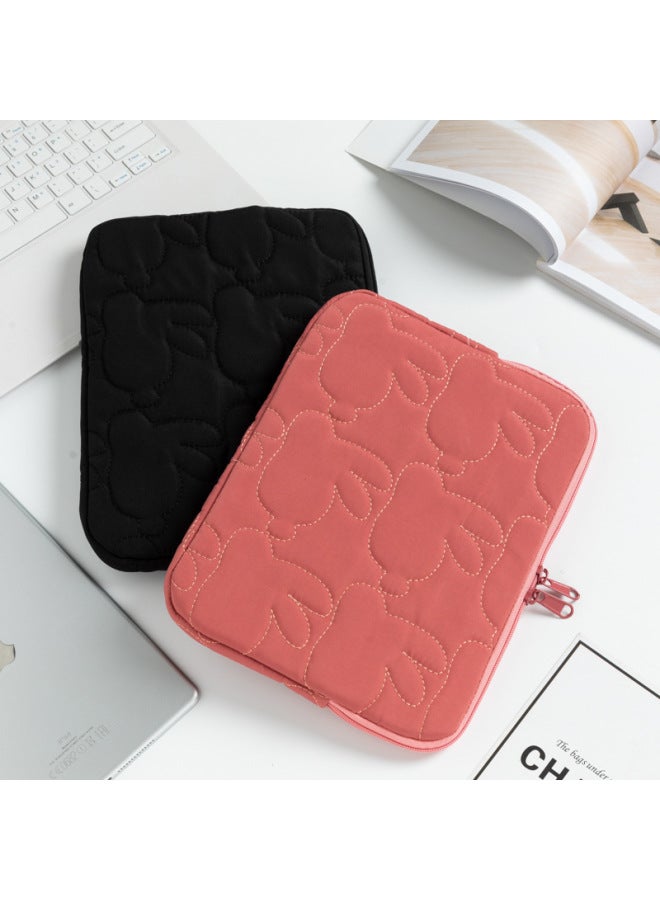 Ipad Bag 11-inch 13-inch Portable Lightweight Tablet Bag Simple Rabbit Laptop Protective Case Computer Bag Liner Bag-Color:Rose Color-Size:13-inch - Image 3