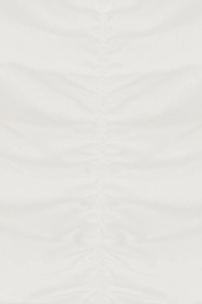 Dilvin White DILVIN Slim Fit Boat Neck Long Sleeve Blouse for Women | Best Price UAE