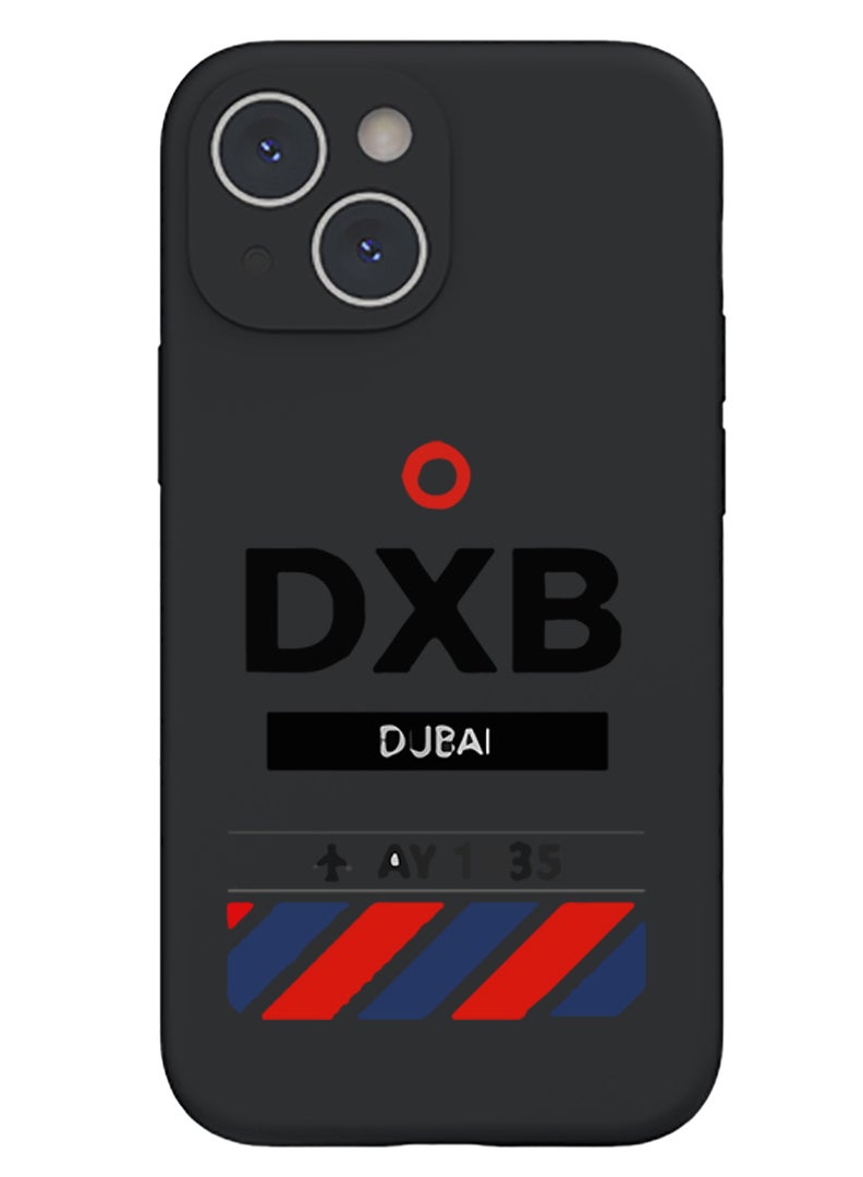 Theodor Protective Slim Fit Case Liquid Silicone Cover with Full Body Protection Anti-Scratch Shockproof Case For iPhone 14 Black  - Enjoy your rally copy - Image 1