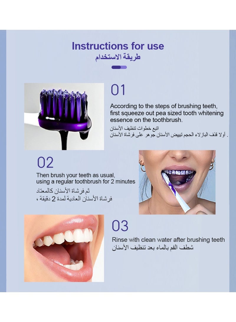 IVISMILE V34 Teeth Whitening Toothpaste Essence with Color Correction Technology - Effective Whitening Toothpaste for Bright, Healthy Smile - No Bleaching, Gentle Formula for Daily Use - Image 4