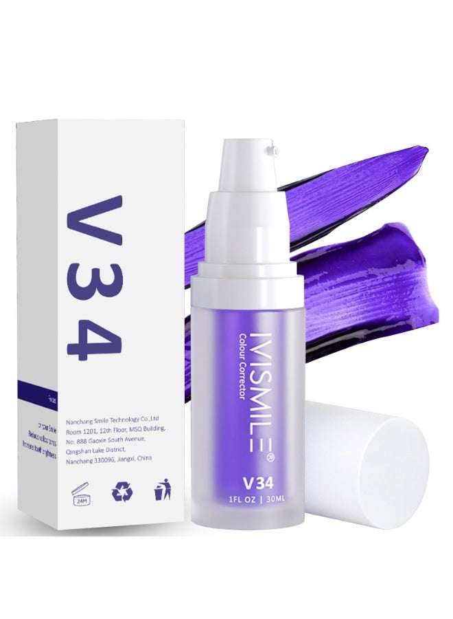 IVISMILE V34 Teeth Whitening Toothpaste Essence with Color Correction Technology - Effective Whitening Toothpaste for Bright, Healthy Smile - No Bleaching, Gentle Formula for Daily Use - Image 1