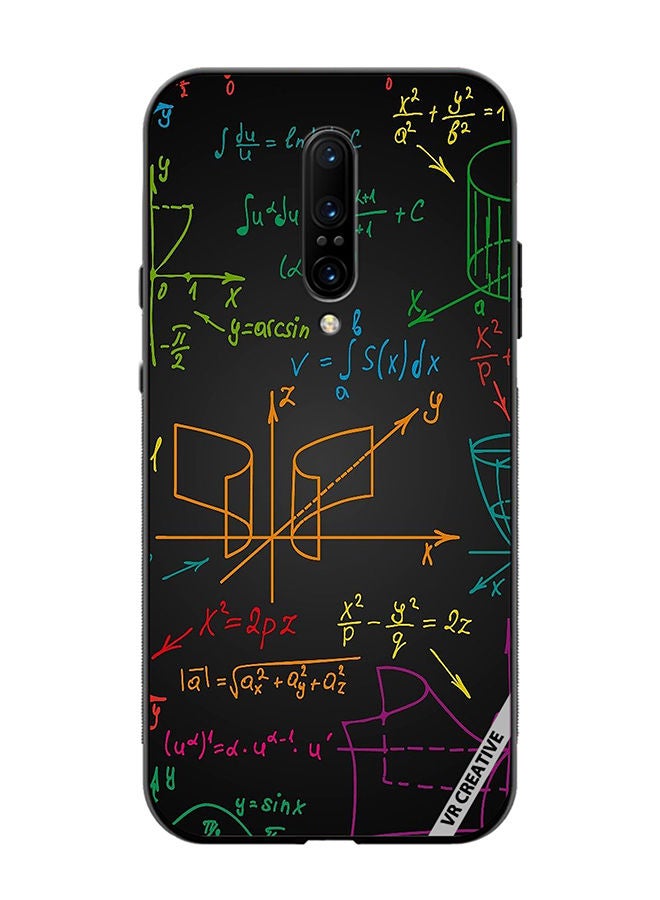 VR CREATIVE Protective Case Cover For OnePlus 7 Pro Maths Formula Design Multicolour - Image 1