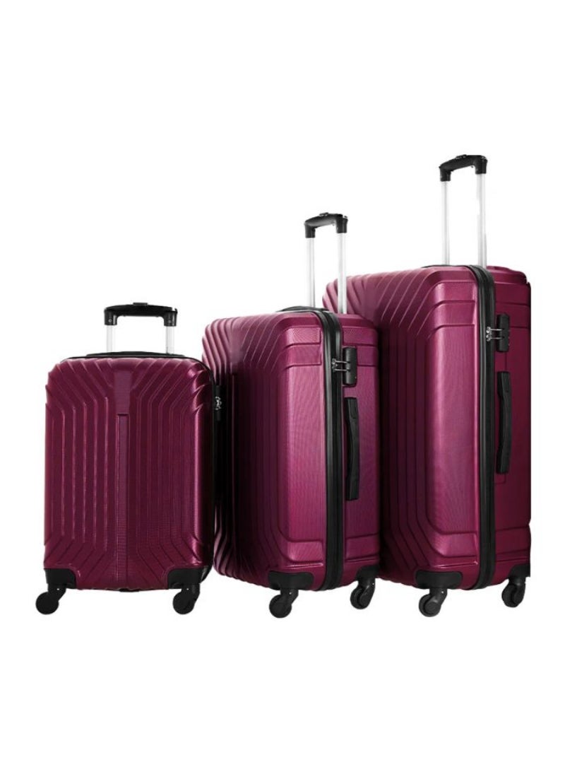 Solo Feah Solo Premium Abs 3 Piece Luggage Set For Stylish Travel