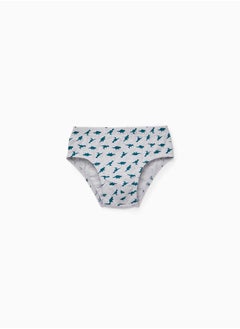 زيبي 5-Pack Cotton Briefs for Boys 'Dinosaurs', Green/Grey/White  - Image 4