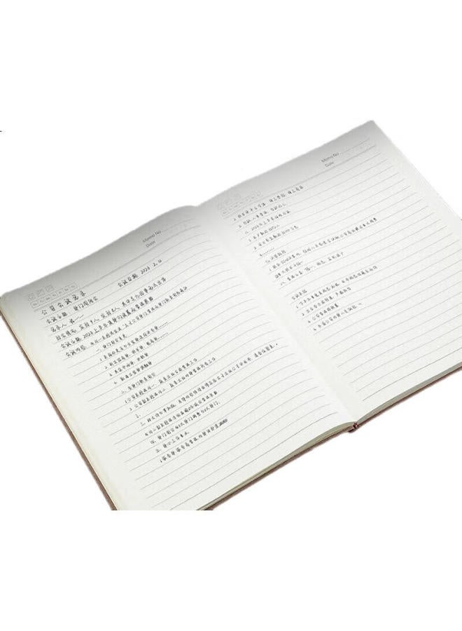Longe Langjie A4 Notebook, Large Size, Thick Paper, Soft Cover, For Notes, Meetings, Customizable, Blue - Image 2