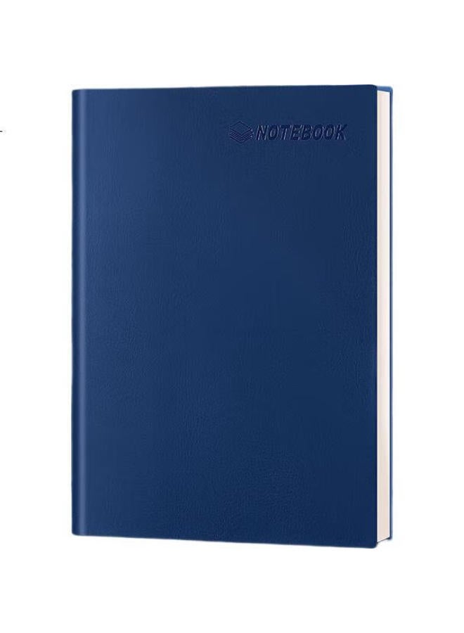 Longe Langjie A4 Notebook, Large Size, Thick Paper, Soft Cover, For Notes, Meetings, Customizable, Blue - Image 3
