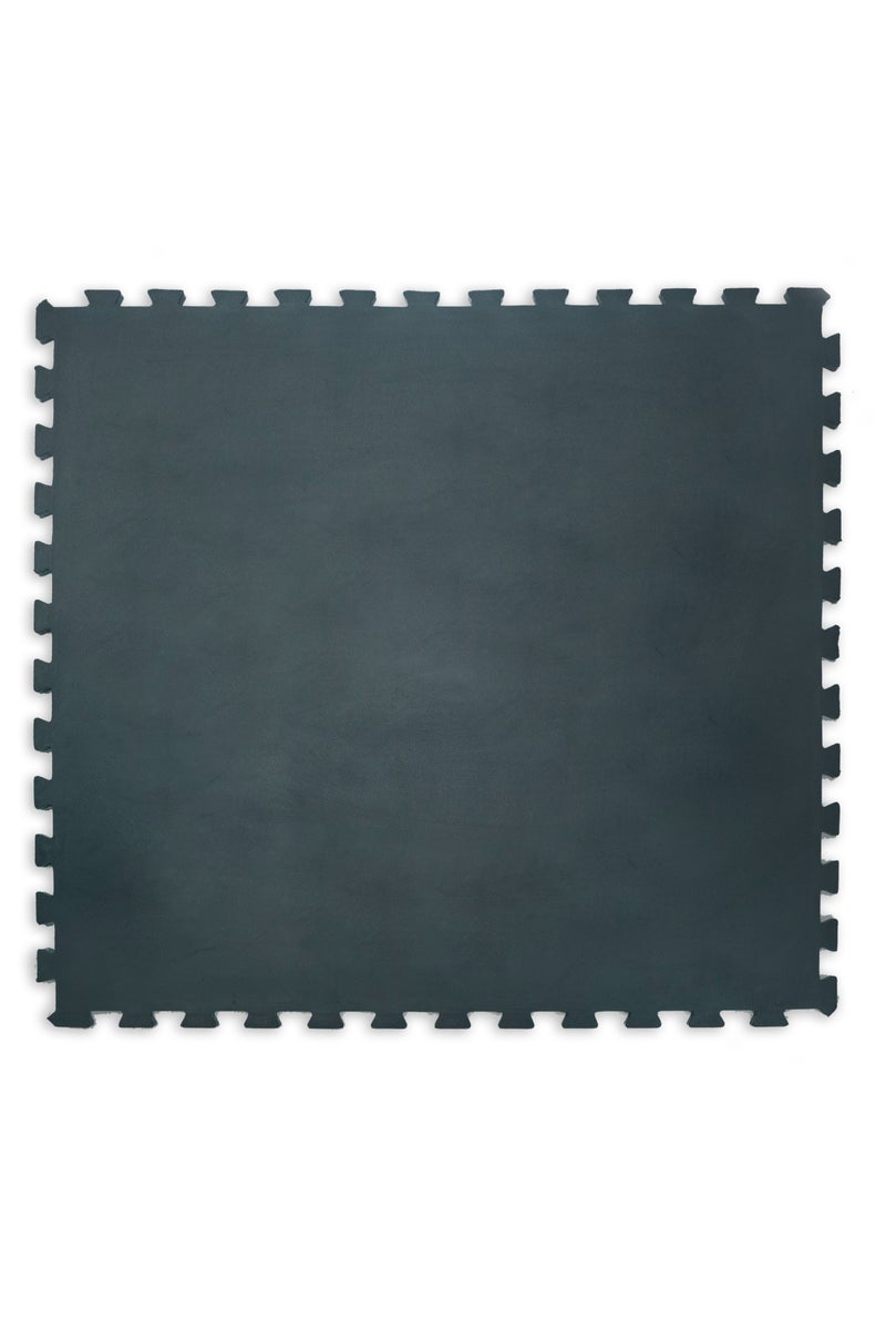 terrain Terrain Vulcan Extreme Interlocking Rubber Gym Floor Mats (Black, 100x100x1.5cm)  - Image 1
