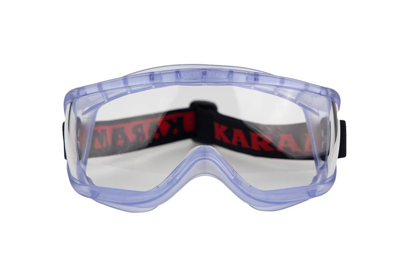 Karam ES008 Chemical Splash Safety Goggles | Safety Glasses for Multipurpose Use for Laboratory, Chemical & Construction Work | Lightweight Design - Image 1
