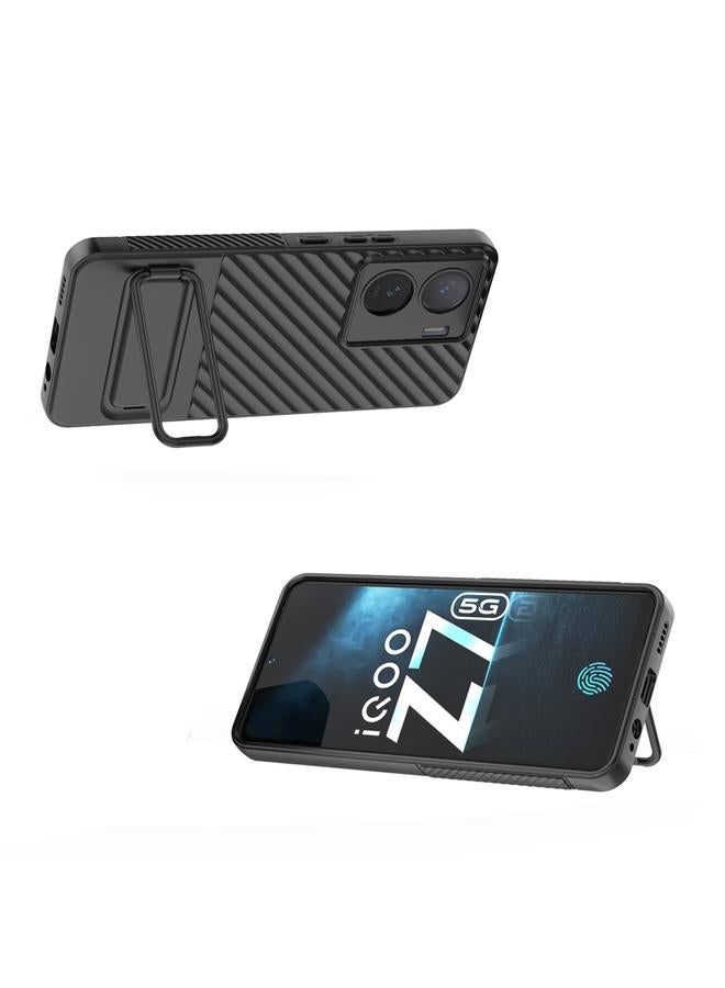 erorex Case For vivo iQOO Z7 5G Wavy Texture TPU Phone Case with Lens Film - Image 3