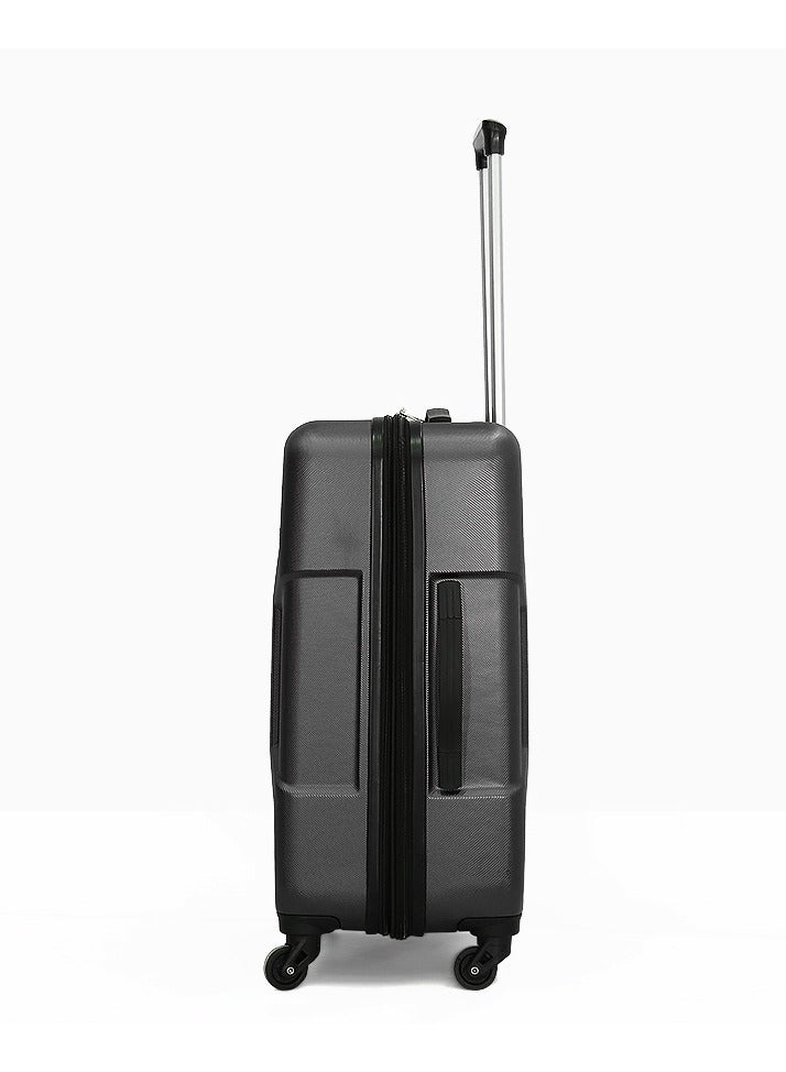 iPack 2-piece set hardside trolley set -24ich-20inch+12 inch Shoulder Bag-black - Image 3