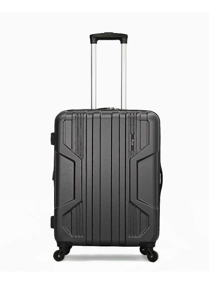 iPack 2-piece set hardside trolley set -24ich-20inch+12 inch Shoulder Bag-black - Image 2