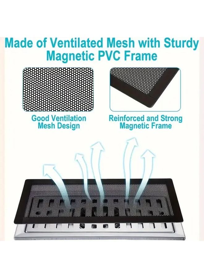 1pc 4x10 Inch Magnetic Vent Cover PVC Mesh Grille For Dust Pest Control Ceiling - Image 5