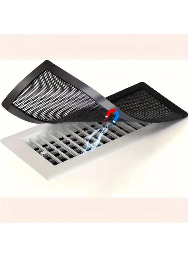 1pc 4x10 Inch Magnetic Vent Cover PVC Mesh Grille For Dust Pest Control Ceiling - Image 2