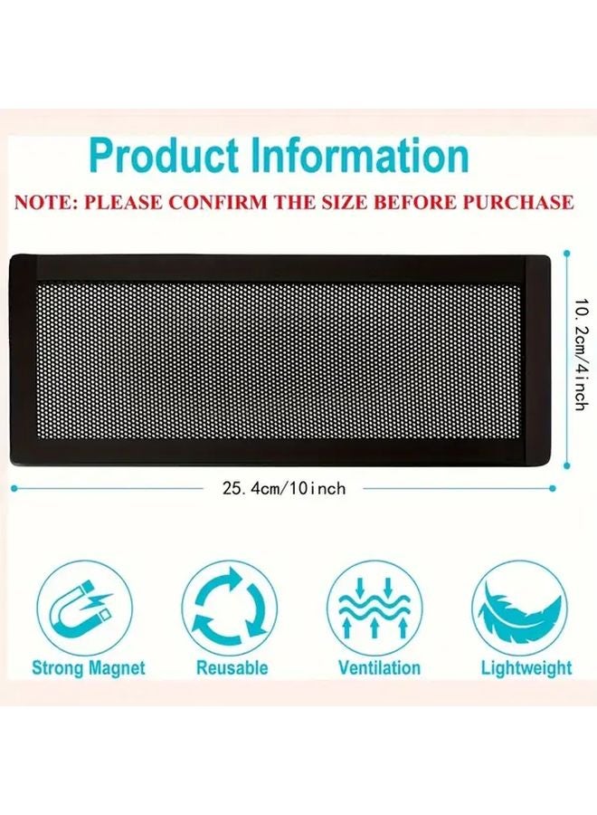 1pc 4x10 Inch Magnetic Vent Cover PVC Mesh Grille For Dust Pest Control Ceiling - Image 3