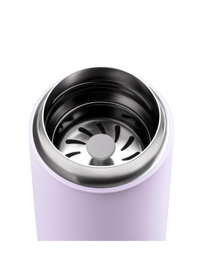 FELLOW فنجان سفر فيلو 16 أونصة كارتر موف - كوب قهوة سفر معزول بالفراغ من الفولاذ المقاوم للصدأ - كوب قهوة مع داخلية خزفية وحماية من الرش - لافندر بنفسجي - Image 2