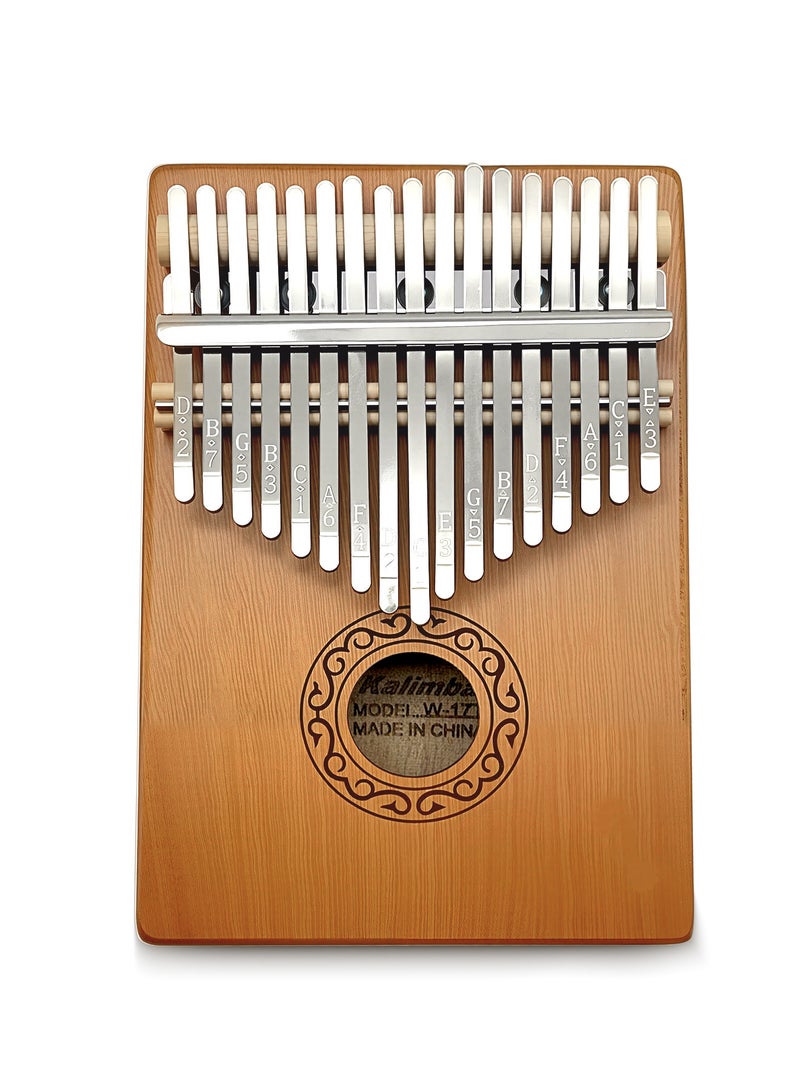 17 Keys Portable Musical Instruments Wooden Kalimba With Mahogany Thumb Piano - Image 1