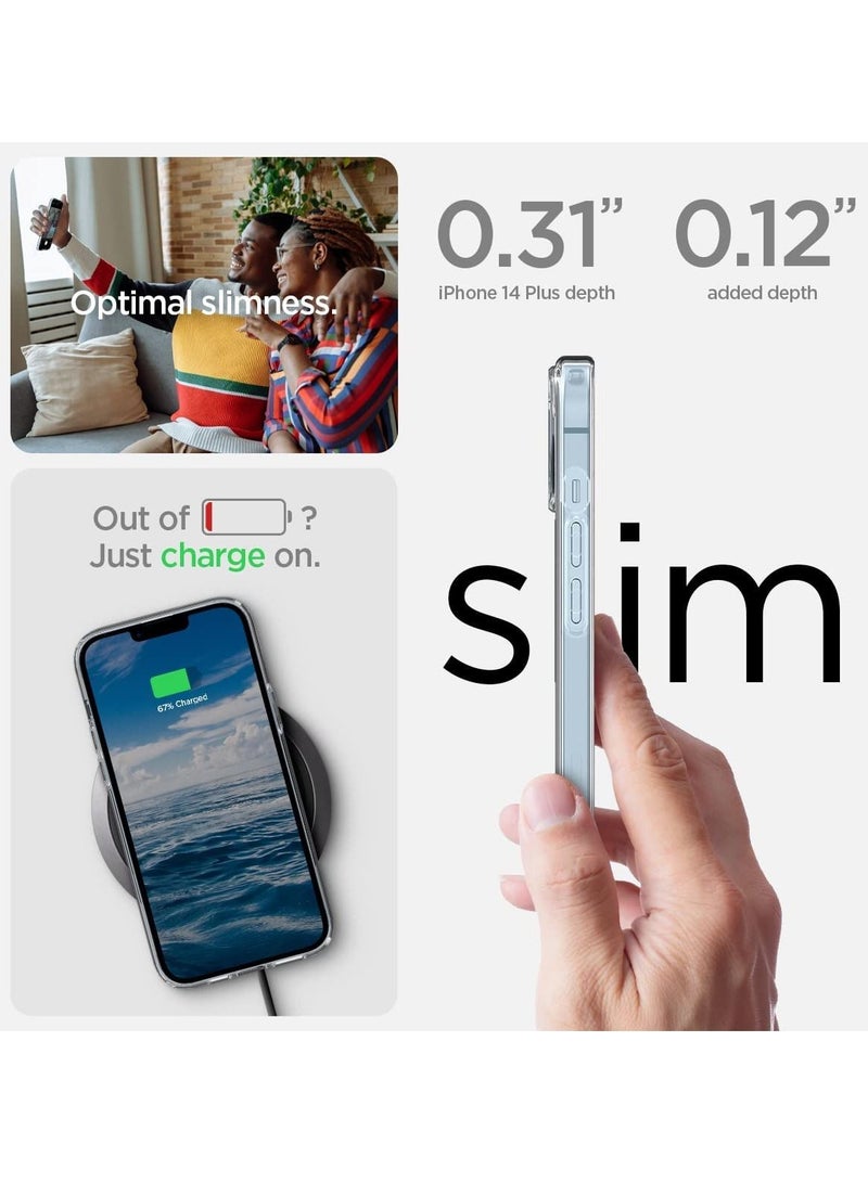 Spigen Classic Hybrid Magnetic Case Compatible with iPhone 14 case Compatible with MagSafe Shockproof Military Grade Protection Scratch Resistant Back (clear) - Image 5