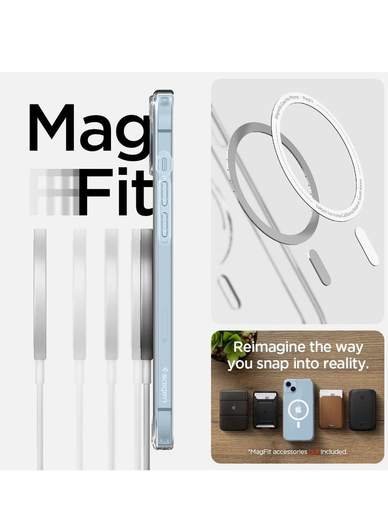 Spigen Classic Hybrid Magnetic Case Compatible with iPhone 14 case Compatible with MagSafe Shockproof Military Grade Protection Scratch Resistant Back (clear) - Image 2