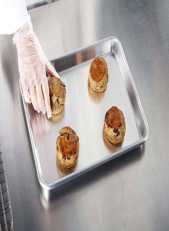 CURTA 6 Pack Aluminum Sheet Pan, NSF Listed 1/4 Quarter Size 13 x 10 inch Commercial Bakery Cake Bun Pan, Baking Tray - Image 2
