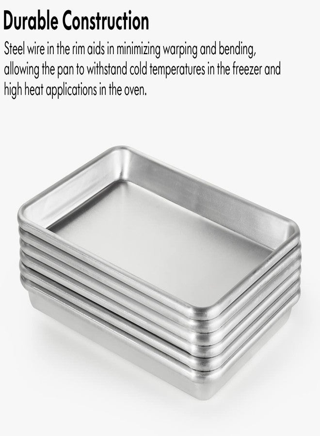 CURTA 6 Pack Aluminum Sheet Pan, NSF Listed 1/4 Quarter Size 13 x 10 inch Commercial Bakery Cake Bun Pan, Baking Tray - Image 3