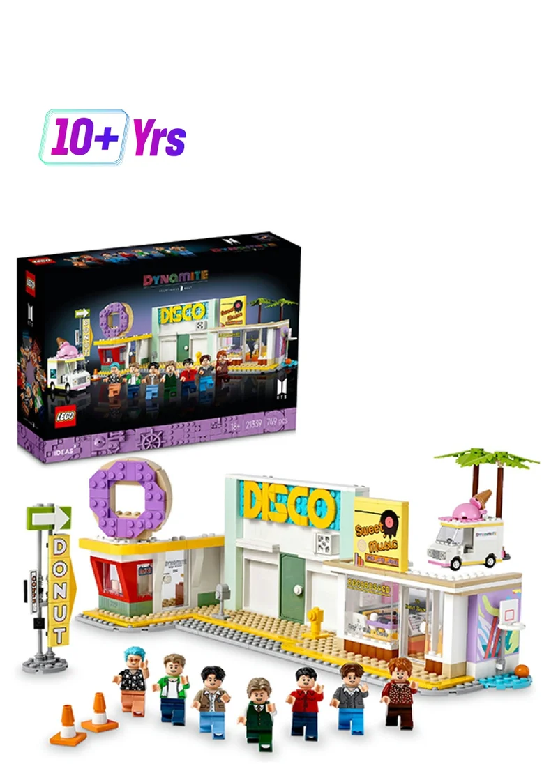 LEGO Ideas BTS Dynamite 21339 Building Kit; Gift Idea for Those Who Love BTS; Music Video Construction Set, Featuring RM, Jin, SUGA, j-hope, Jimin, V and Jung Kook Minifigures (749 Pieces)