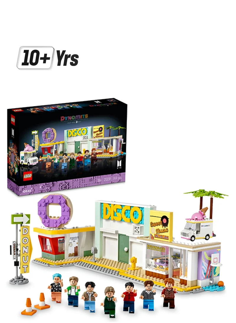 LEGO Ideas BTS Dynamite 21339 Building Kit; Gift Idea for Those Who Love BTS; Music Video Construction Set, Featuring RM, Jin, SUGA, j-hope, Jimin, V and Jung Kook Minifigures (749 Pieces)