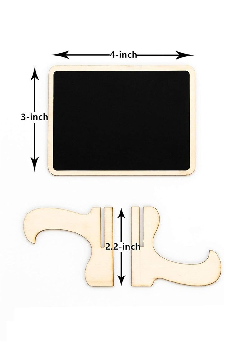 Oasisgalore 20 Pack Mini Chalkboard Signs with Easels, Table Numbers and Labels for Parties and Events  - Image 4