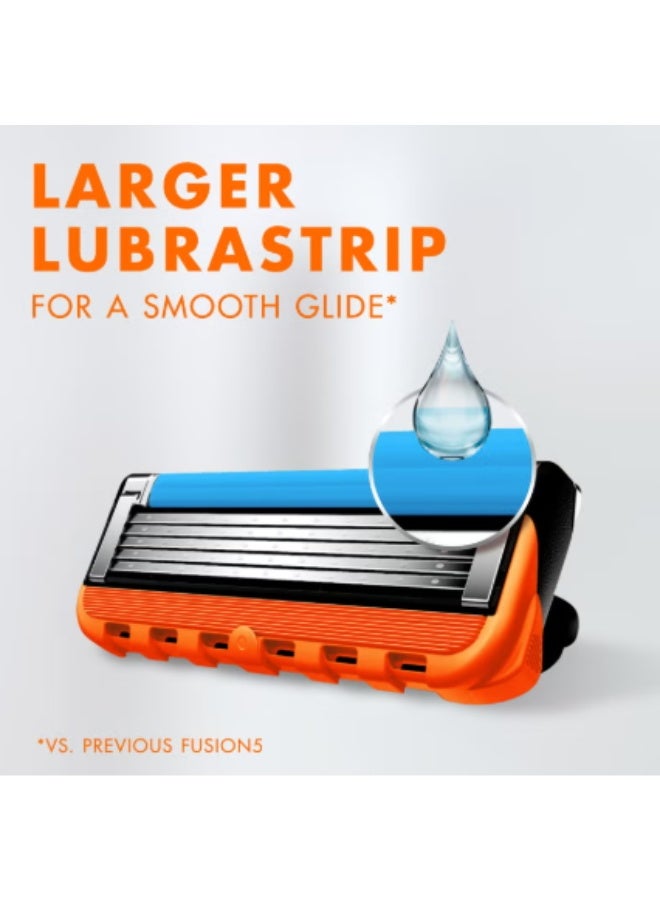 شفرات جيليت فيوجن للحلاقة عبوة إعادة تعبئة تحتوي على 8 قطع لحلاقة مريحة ودقيقة - Image 4