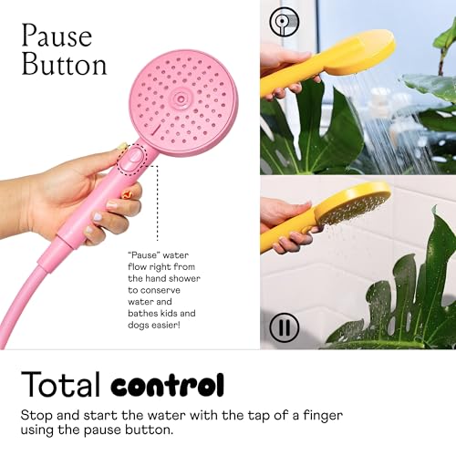 Sproos! Sproos - Handheld Shower Head, High Pressure, 3 Spray Functions Plus Pause, Extra Long 70 Inch Hose - Eco-friendly Materials - Easy DIY Installation - High Pressure Performance - White - Image 5