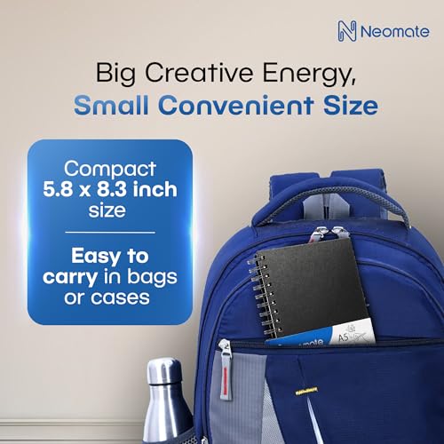 Neomate A5 Spiral Sketch Book | 160 GSM, 120 Pages / 60 Sheets | Wiro Bound Artist Drawing Pad for Sketching, Shading, Doodling | Medium Surface for Kids, Adults, School & Office Use - Image 2