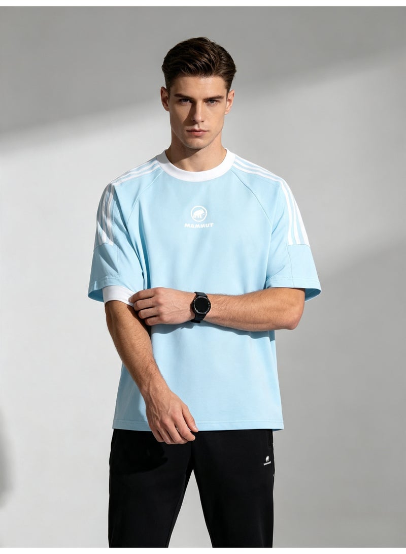 Mammut Contrast striped raglan sleeves loose short sleeve T-shirt - Image 3