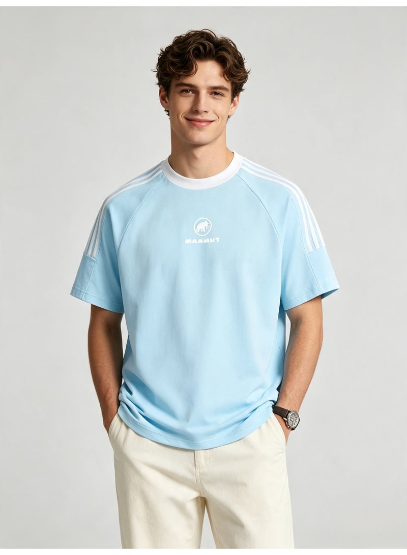 Mammut Contrast striped raglan sleeves loose short sleeve T-shirt - Image 2